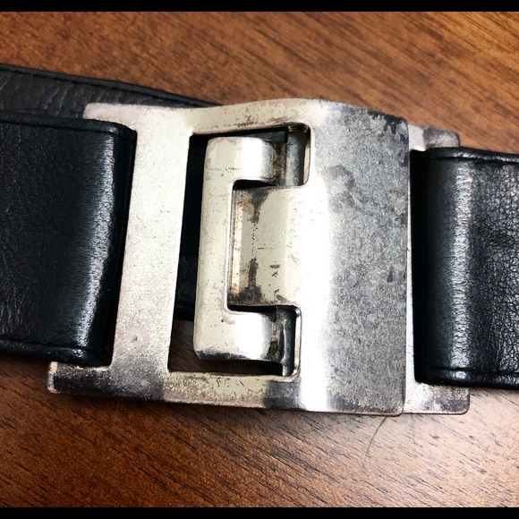 SUZI ROHER BELT Vintage leather  metal hardwares - Picture 3 of 5